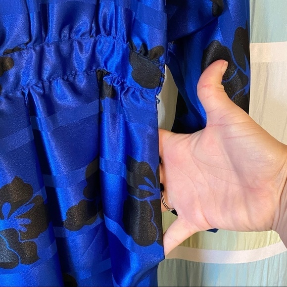 Vintage Hawaiian High Neck Long Sleeve 1980’s Dress Sz 6 - Picture 6 of 11